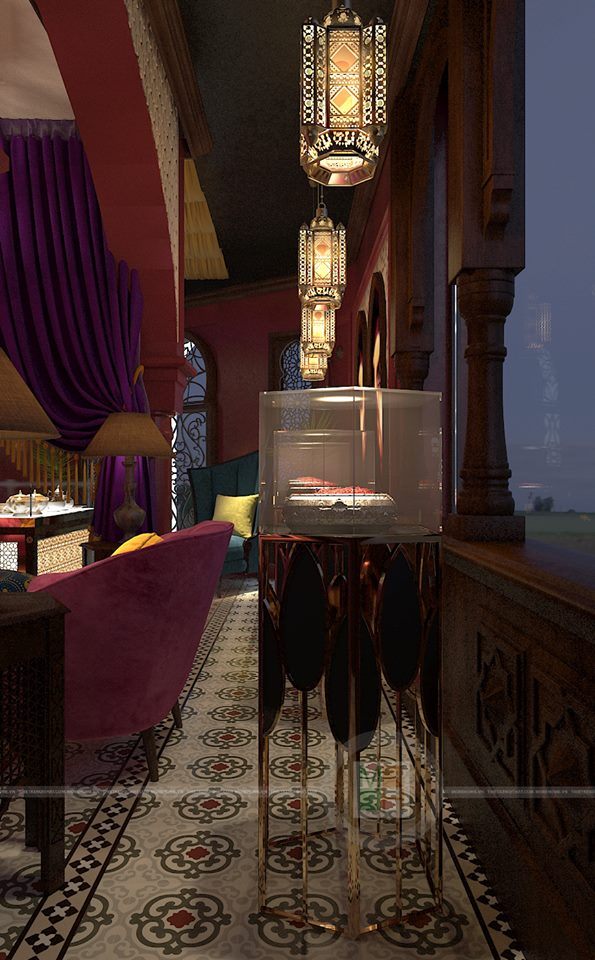 Thiết kế nội thất showroom Saffron chuyên thảo dược quý cho sức khỏe và làm đẹp từ Iran